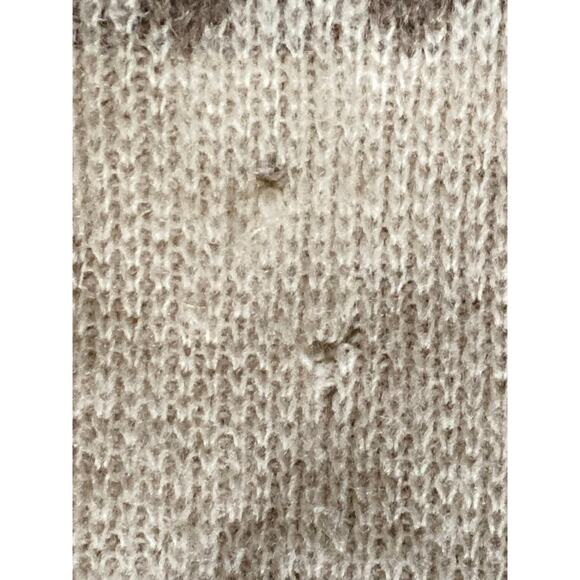 Vtg Hilda Ltd Wool Icelandic Zip Hooded Sweater Jacket Tie Belt Women's S - Picture 10 of 16